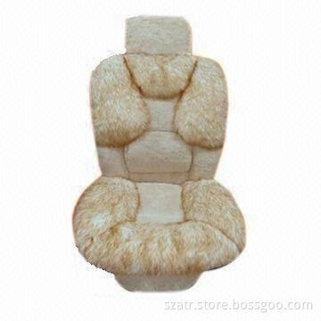 Artificial Wool Car Cushion Cover, Various Colors are Available